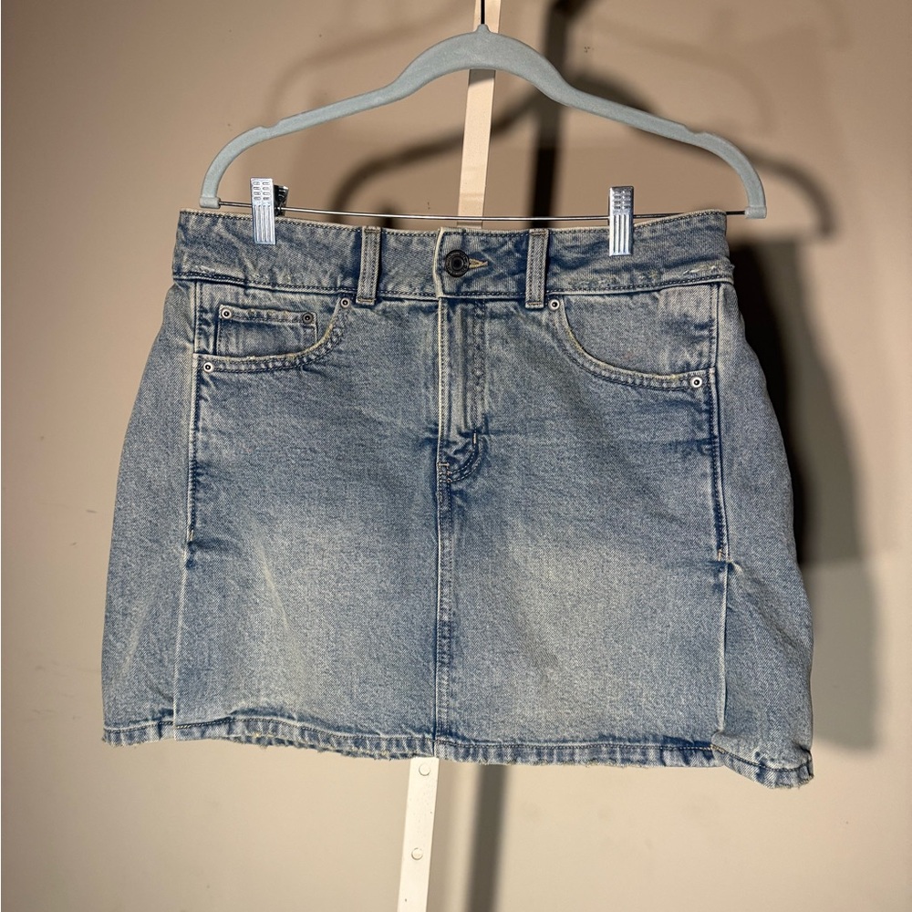 SO Light Blue Denim Mini Skirt